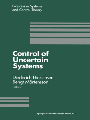 cover image of Control of Uncertain Systems